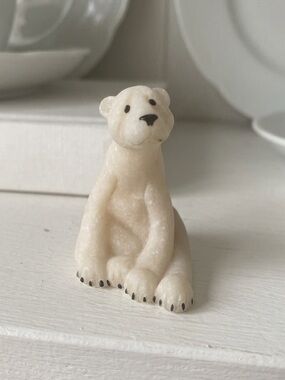 Quarry Critters White Polar Bear "Paulie" - Small Decorative Figurine